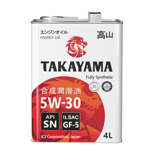 Масло моторное TAKAYAMA SAE 5W30, ILSAC GF-5, API SN 4 л.