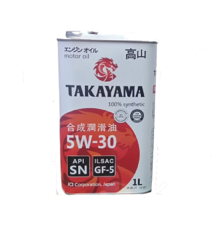 Масло моторное TAKAYAMA SAE 5W30, ILSAC GF-5, API SN 1 л.
