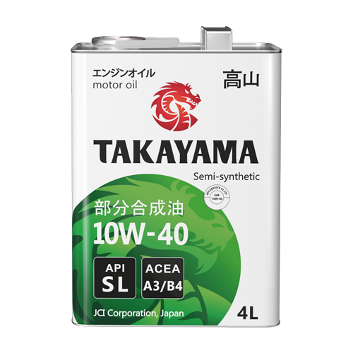 Масло моторное TAKAYAMA SAE 10W40 API SL, ACEA A3/B4 4л