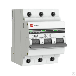 Выключатель нагрузки 3п 100А ВН-125 PROxima EKF SL125-3-100-pro 