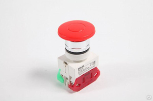 Выключатель кнопочный "Грибок" AE ВК-22 d22мм с фиксацией красн. DEKraft 25038DEK 