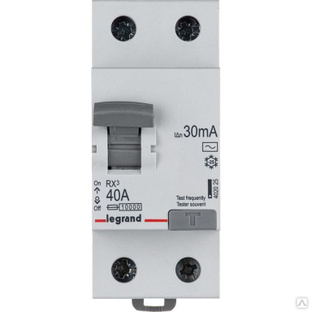 Выключатель дифференциального тока (УЗО) 2п 40А 30мА тип AC RX3 Leg 402025 