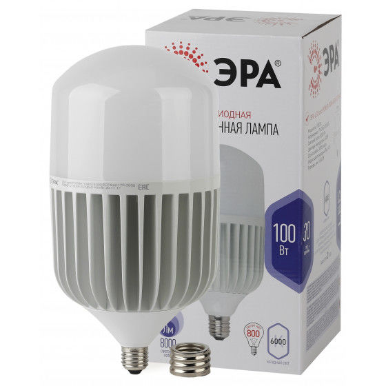 Светодиодная лампочкаLED POWER T160-100W-6500-E27/E40 ЭРА (диод, колокол, 1