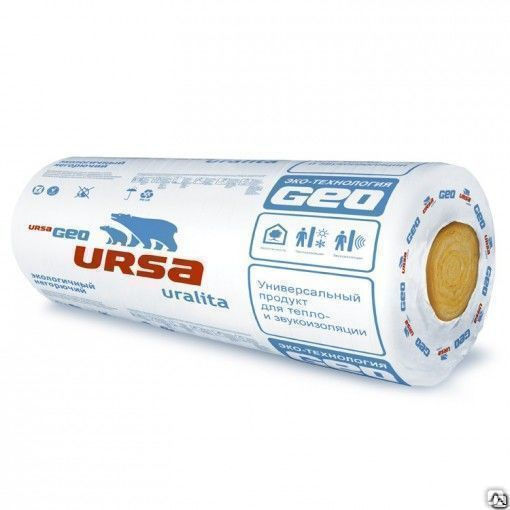 Утеплитель Ursa Geo М-11/50 2х10000х1200х50 мм 1 шт