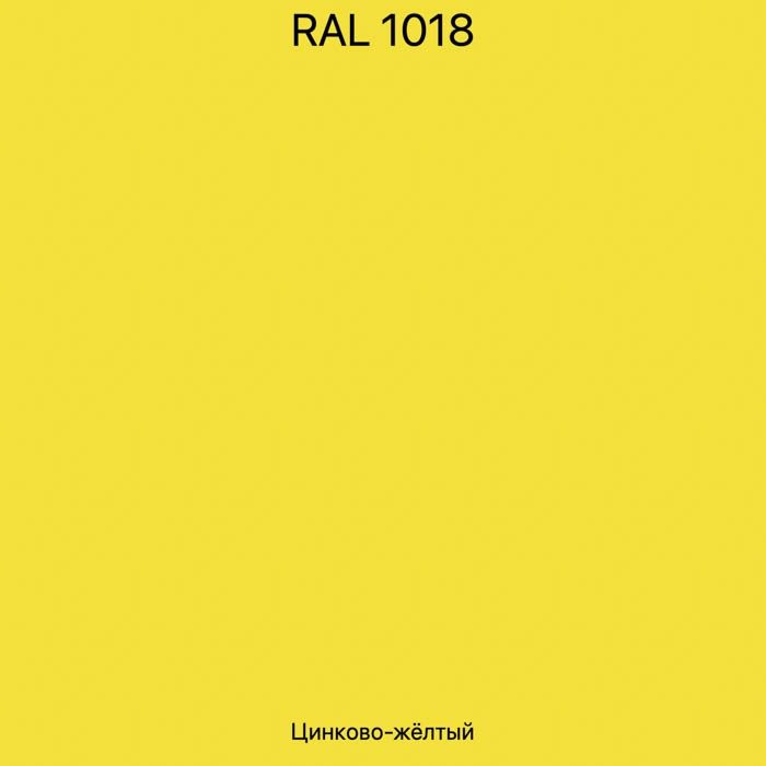 Сайдинг квадро брус 0,45 PE с пленкой RAL 1018 цинково-желтый