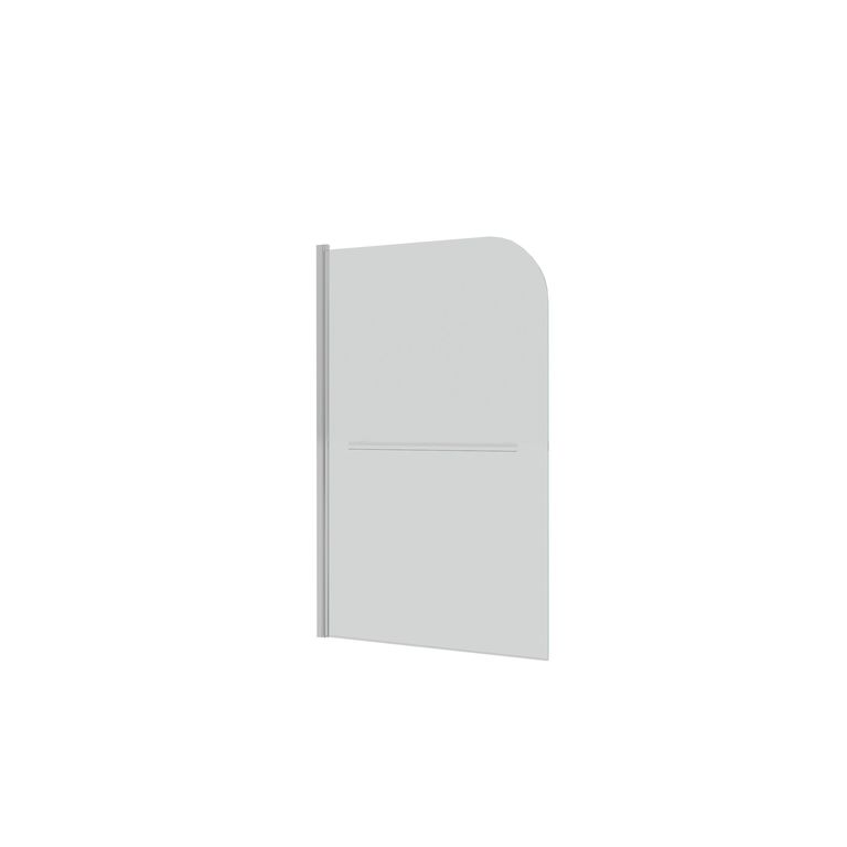 Шторка для ванны GR-104 150*80 алюминиевый профиль стекло прозрачное 6мм 1 место GROSSMAN