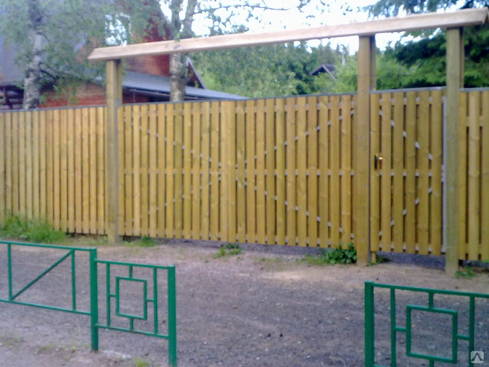 Штакетник 20 х 120 х 2000 строганый, завальцованный, импрегнированный ...