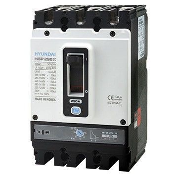 Автоматический выключатель в литом корпусе для защиты электродвигателей HGP250S 3PMPS0000C 00225
