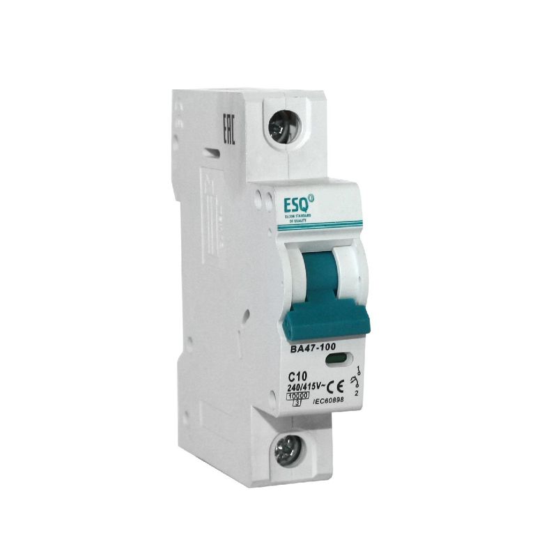 Автоматический выключатель ESQ ВА 47-100 1П 10А