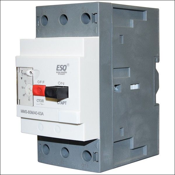 Автоматический выключатель защиты двигателя MMS80M 0063 40-63А (ESQ)