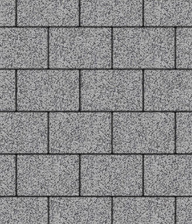 Тротуарная плитка ЛА-ЛИНИЯ, Гранит, Серый с черным, 300*200, высота 80