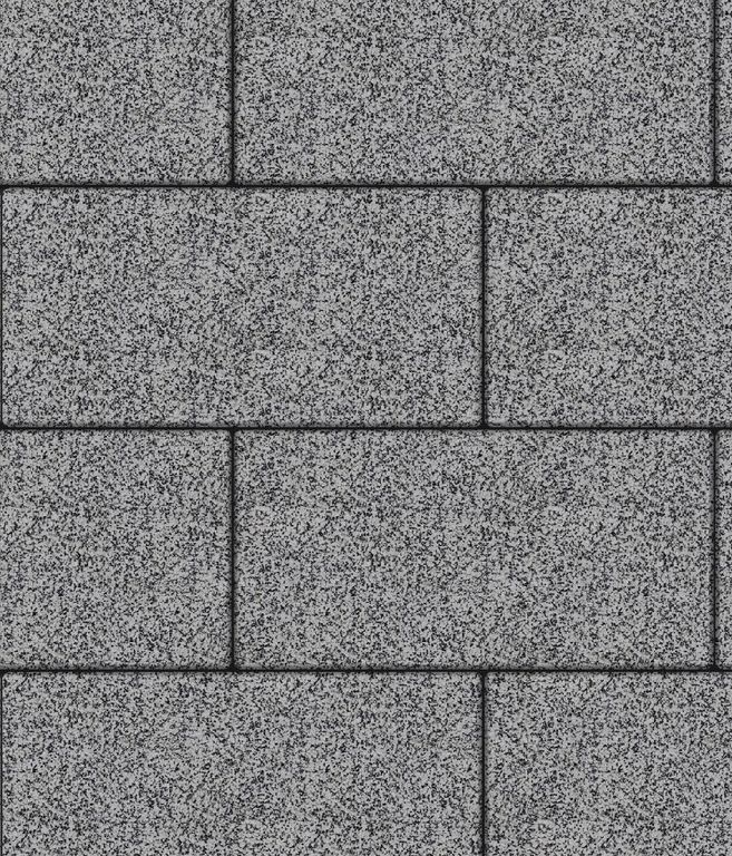 Тротуарная плитка ЛА-ЛИНИЯ, Стоунмикс, Серый с черным, 600*300, высота 80