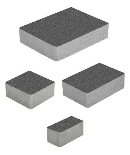 Тротуарная плитка "МЮНХЕН" - Б.2.Фсм.6 Стандарт Серый, комплект из 4 видов плит