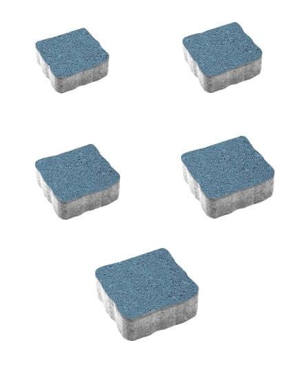 Тротуарная плитка "АНТИК" - Б.3.А.6 Гранит Синий комплект из 5 видов плит