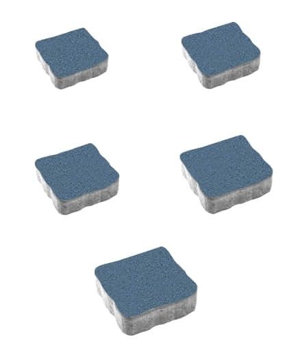 Тротуарная плитка "АНТИК" - А.3.А.4 Стандарт Синий, комплект из 5 видов плит