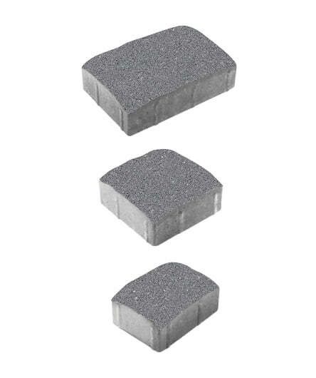Тротуарная плитка "УРИКО" - А.1.УР.4 Стандарт (гладкий) Серый, комплект из 3 видов плит