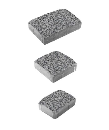 Тротуарная плитка "УРИКО" - А.1.УР.4 Стоунмикс серый с черным, комплект из 3 видов плит