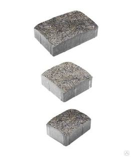 Тротуарная плитка "УРИКО" - А.1.УР.4 Искусственный камень Габбро, комплект из 3 видов плит #1