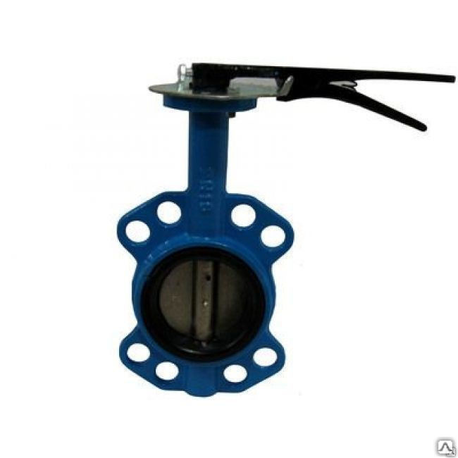 Затвор дисковый поворотный чугунный межфланцевый Ду150 Ру16 ЗДП, цена в ...