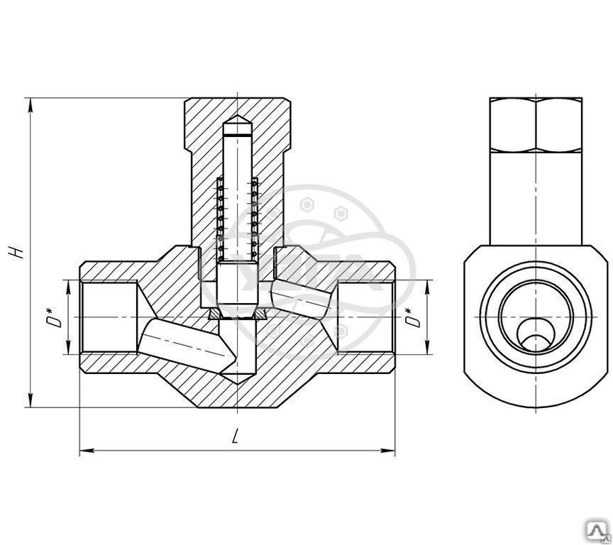 Клапан обратный подъемный 16с48нж Ду15 Ру160, цена в Челябинске от ...