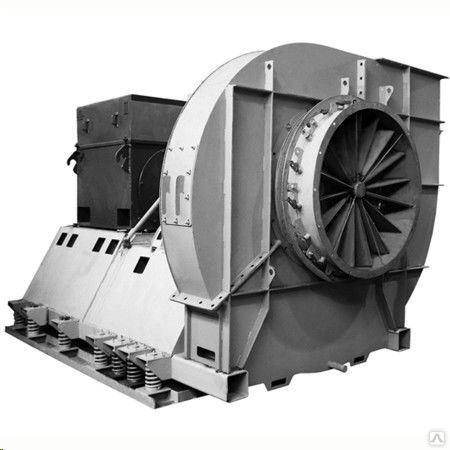 Вентилятор дутьевый ВДН без электродвигателя № 24 Схема 3 и 5 углеродистая сталь на едином постаменте (ЕП)