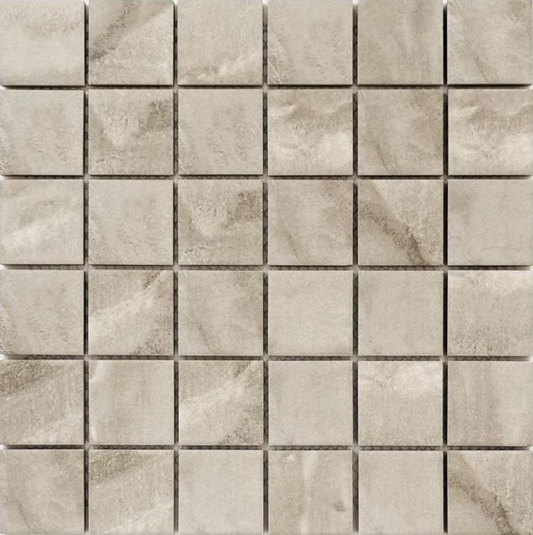 Мозаика керамогранитная Status Grey 303×303×6мм чип: (48х48мм)