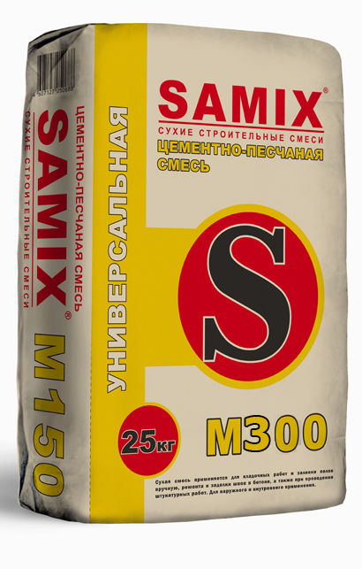 Смесь цементно-песчаная Самикс М-300 (25 кг)