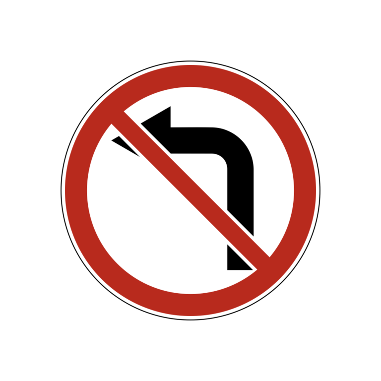 Запрещающий знак 3 2. Знак поворот налево запрещен. Дорожные знаки поворот запрещен. 3.18.2 Поворот налево запрещен. Знак разворот запрещен.