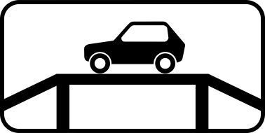 Дорожный знак 8.10 Место для осмотра автомобилей