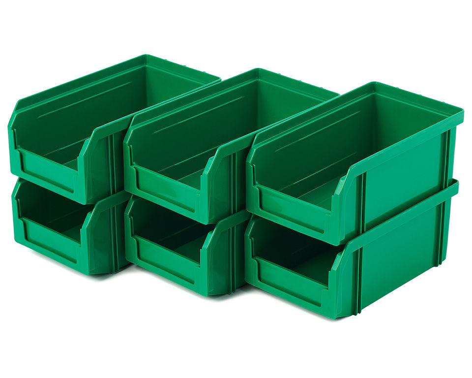 Пластиковый ящик Стелла-техник V-1-зеленый 6