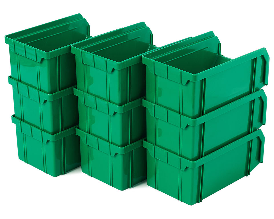 Пластиковый ящик Стелла-техник V-1-зеленый 7