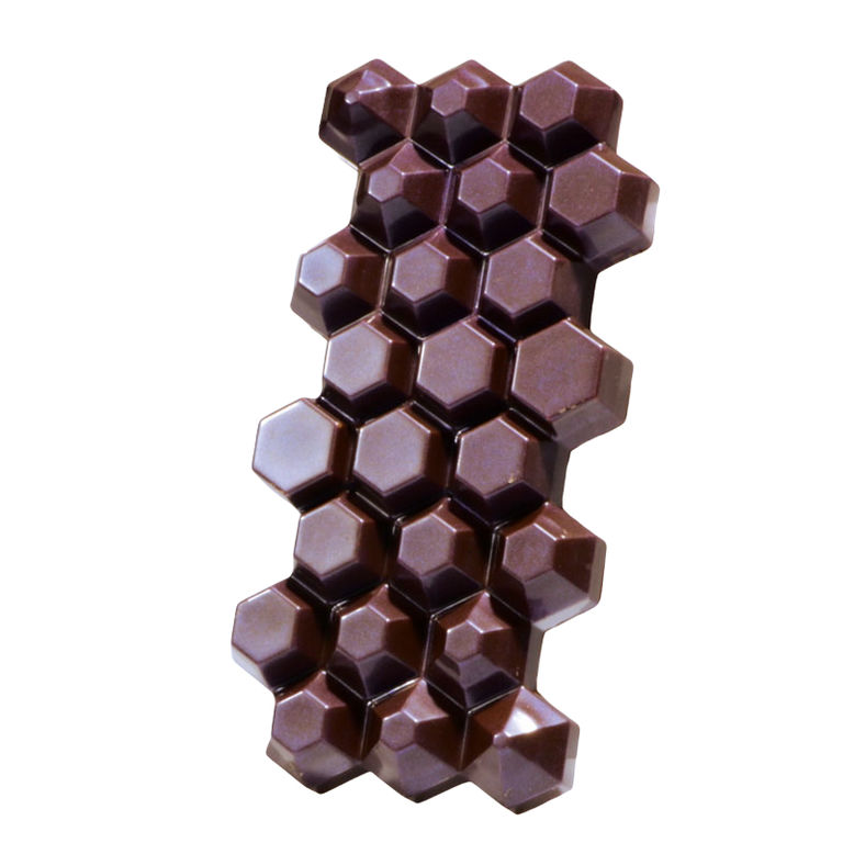 Форма для шоколадных плиток ШЕСТИУГОЛЬНИК (h 13.5 мм, 275 мм, 175 мм) упак. Martellato