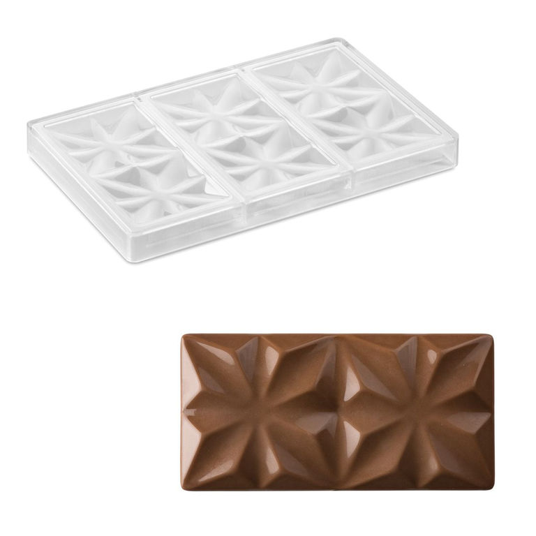 Форма для шоколадных плиток ЭДЕЛЬВЕЙС (h 10 мм, 275 мм, 175 мм) шт. Pavoni