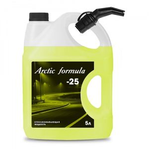 Незамерзающая жидкость Arctic Formula -25 5L Yellow с лейкой