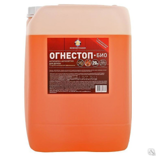 Огнебиозащитный состав ОгнеБиоПроф ЭКОДОМ 23 кг Защита древесины красный 