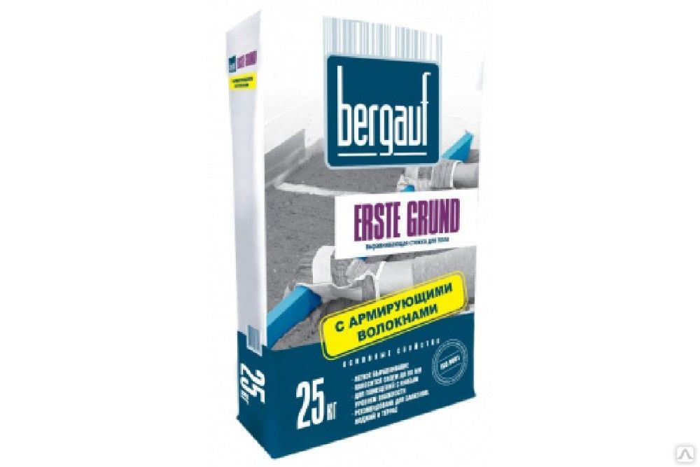 Цементная смесь для предварительного выравнивания полов Base 5-50 мм 25 кг Bergauf