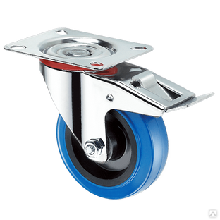 Резина для промышленных колес синяя SRCLb 55 