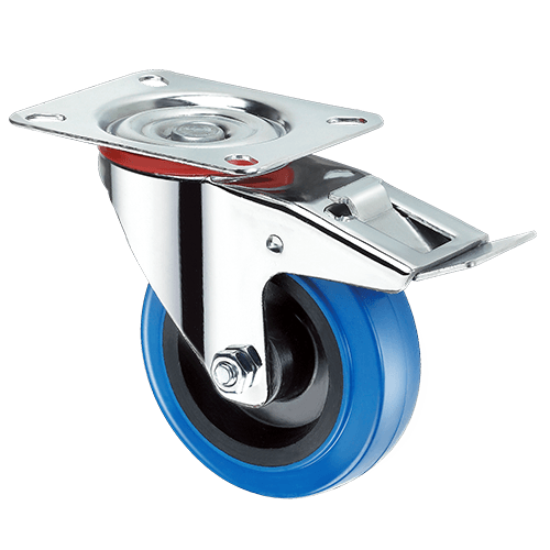 Резина для промышленных колес синяя SRCLb 55