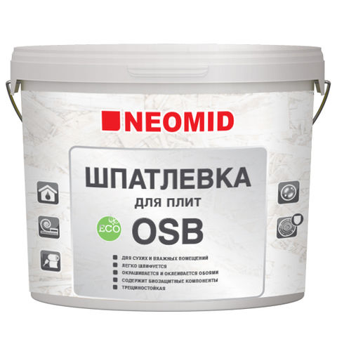Шпатлевка Неомид для плит OSB (7 кг)