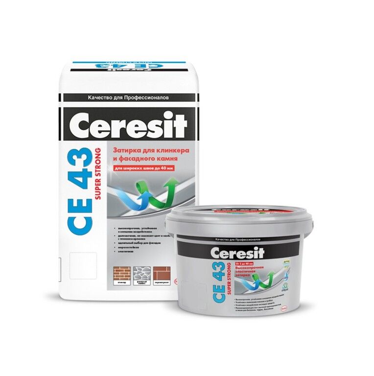 Затирка CERESIT CE 43 для широких швов 46 карамель 2 кг