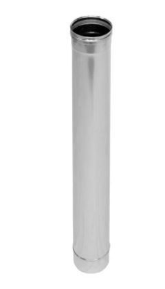 Труба дымоходная D-120мм.1м.(нерж.)