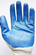 Перчатки нейлоновые MAXI с нитрил. покрытием синие в/с