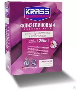 Клей KRASS флизелиновый для структурных и флизелиновых обоев 200г Россия 