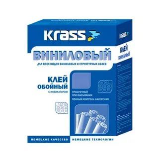 Клей KRASS виниловый для структурных и виниловых обоев 300г