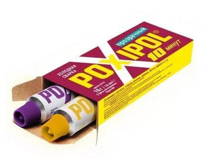 Сварка холодная "POXIPOL" 14мл, прозрачный, эпоксидный клей