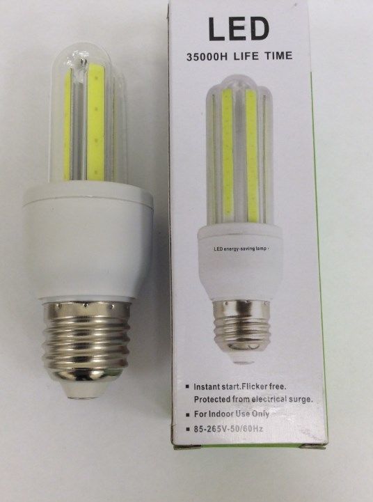 Лампа светодиодная LED, 2U, 3Вт, 220В, Е27, 6000К