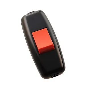 Выключатель навесной Lezard 6А черный/красный 715-1121-611