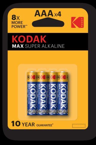 Батарейка Kodak Max LR03 мизинчиковая 4шт.