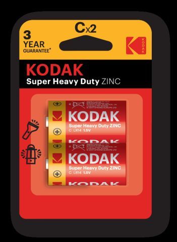 Батарейка Kodak Ехtra Heavy Duty R14 средняя 2шт