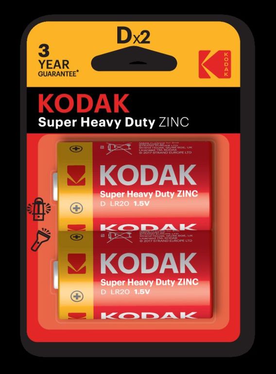 Батарейка Kodak Ехtra Heavy Duty R20 большая 2шт